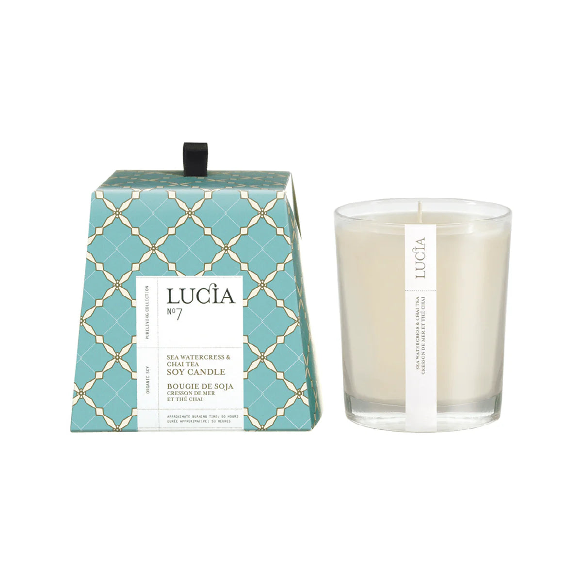 N°7 Bougie de soja Cresson de mer et thé chai