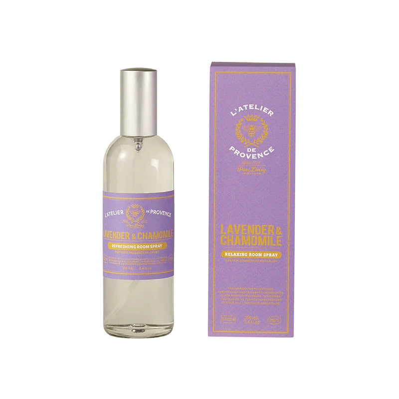 Parfum d’ambiance relaxant à la lavande & camomille